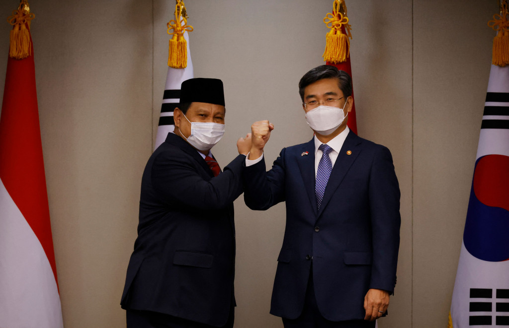 Momen Pertemuan Prabowo dan Menhan Korea Selatan