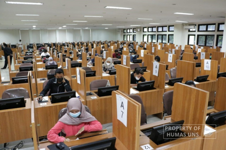 Hari Pertama UTBK di UNS Tingkat Kehadiran Capai 94,58%