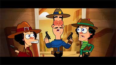 Aliando, Randy & Adipati jadi Pengisi Suara di Film Warkop DKI Kartun