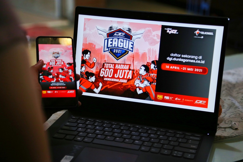 Telkomsel gelar Dunia Games League (DGL) 2021.