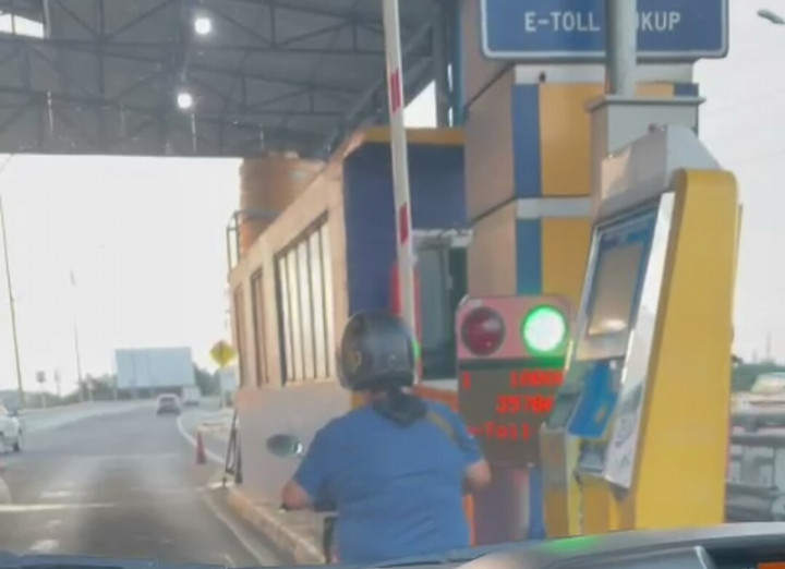 Pemotor Masuk Tol Dalam Kota Viral, Polisi Turun Tangan