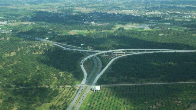 Tol Medan-Kualanamu-Tebing Tinggi tampak dari atas - - Foto: Antara/ Irsan Mulyadi