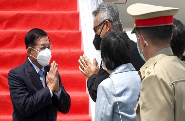 Pemimpin Junta Myanmar Jenderal Min Aung Hlaing Tiba di Jakarta
