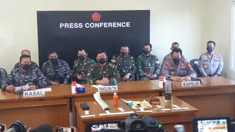 Kepala Staf Angkatan Laut (KSAL) Laksamana Yudo Margono (kiri). Metro TV/Cicilia Sinabariba