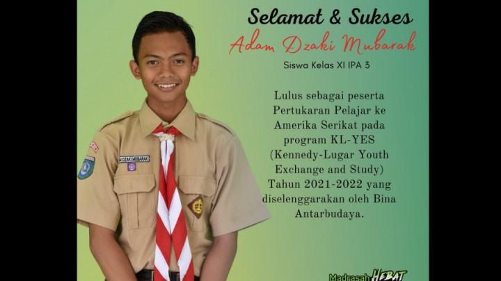 Siswa MAN IC Batam Ini Lolos Seleksi Pertukaran Pelajar ke AS