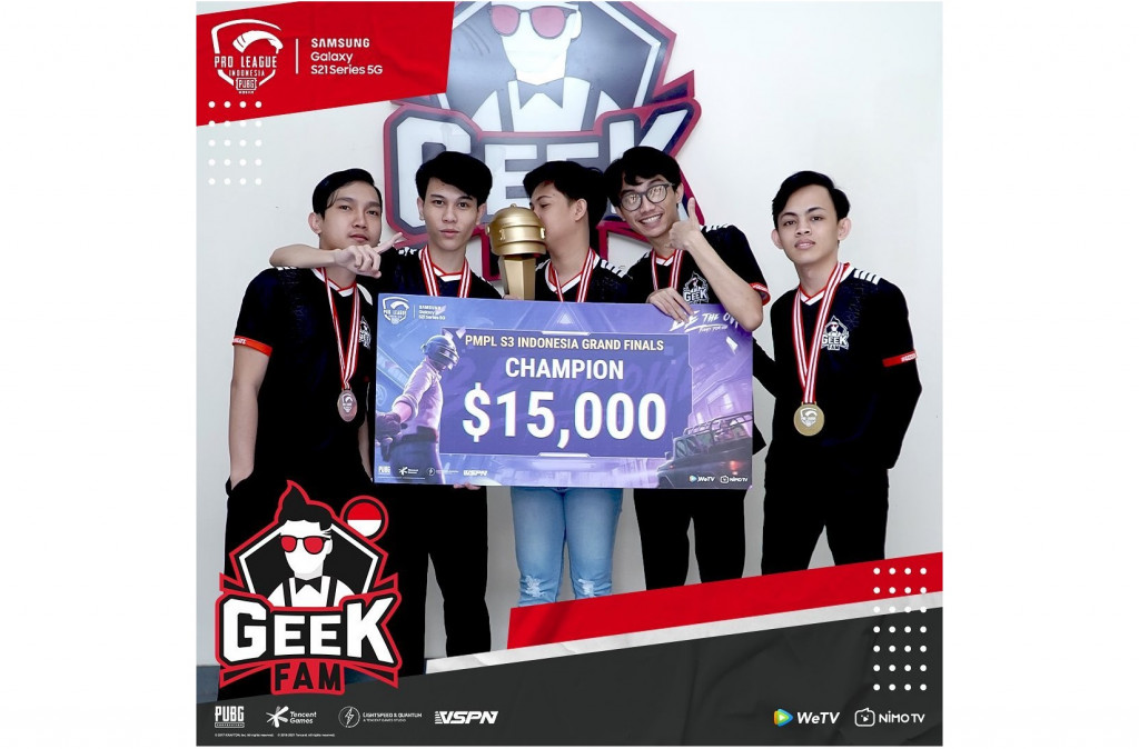 Geek Fam juara PUBG Mobile Pro League (PMPL) Indonesia Season 3