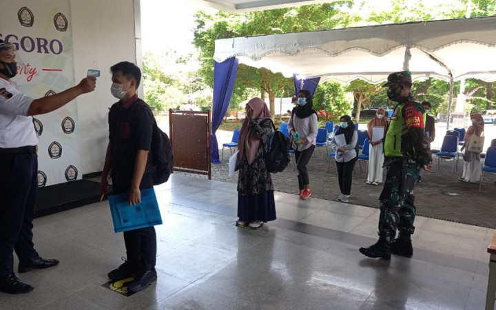 Undip Perketat Protokol Kesehatan saat UTBK-SBMPTN