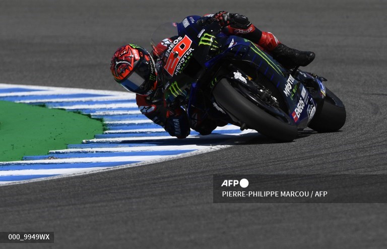 Pembalap Monster Yamaha, Fabio Quartararo (AFP/Pierre-Philippe Marcou)