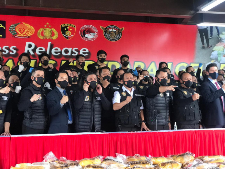 Polda Jatim Turut Berperan Dalam Pengungkapan 2,5 Ton Narkoba