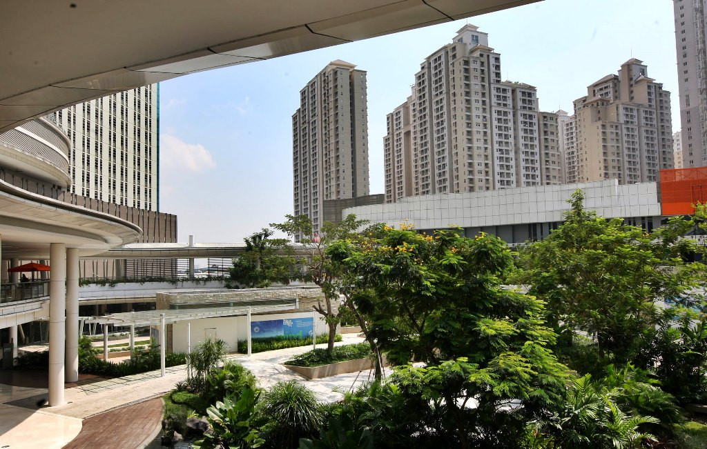 Apartemen di kawasan Taman Anggrek, Jakarta Barat, termasuk yang sangat strategis dengan dukungan fasilitas lengkap (Foto:MI/Usman Iskandar)