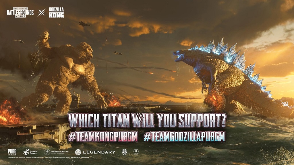 Kolaborasi PUBG Mobile Godzilla vs. Kong