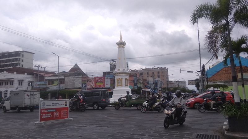 Ilustrasi bangunan tugu di wilayah Kota Yogyakarta. Medcom.id-Ahmad Mustaqim