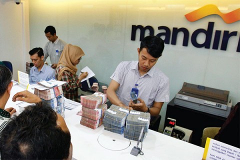 Bank Mandiri. Foto: MI/Adam Dwi