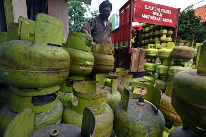 Ilustrasi subsidi elpiji 3 kg - - Foto: Antara/ Asep