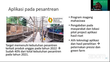 Presentasi Ramadhani Eka Putra dari  SITH ITB. Foto: ITB/Humas.