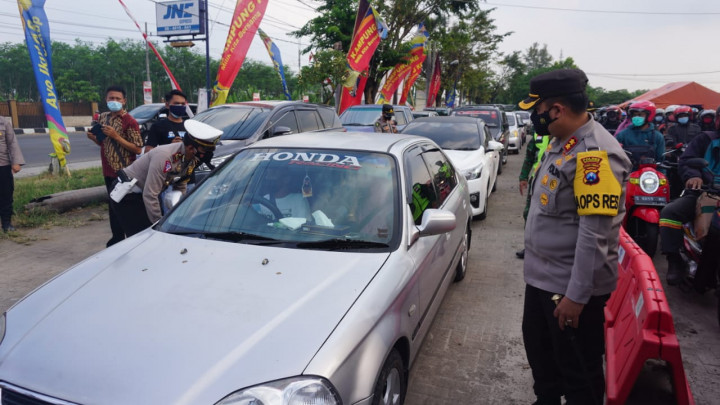 Hanya 30 Menit, 48 Kendaraan di Mojokerto Dipaksa Putar Balik