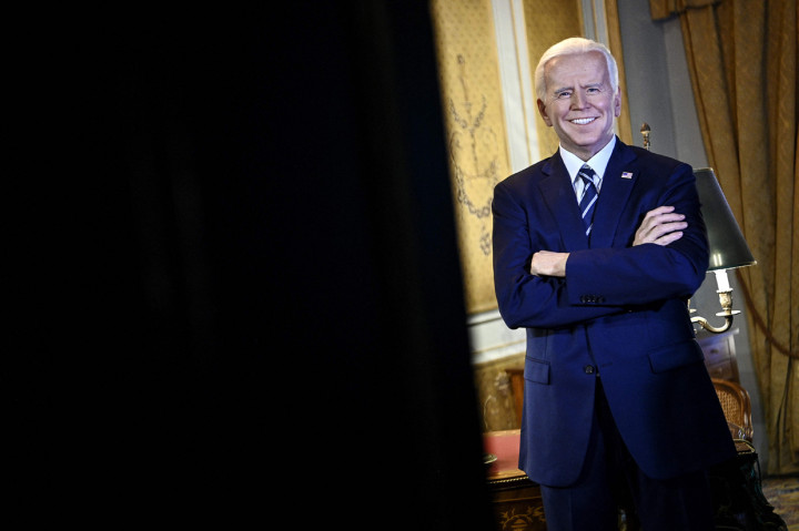 Potret Patung Lilin Joe Biden di Museum Grevin Prancis