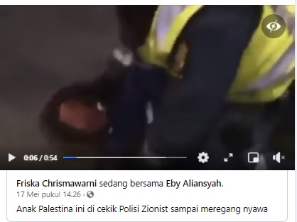 Tangkapan layar berita palsu Foto:Facebook