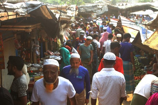 Kamp pengungsi Rohingya di Cox's Bazaar, Bangladesh. Foto: AFP.