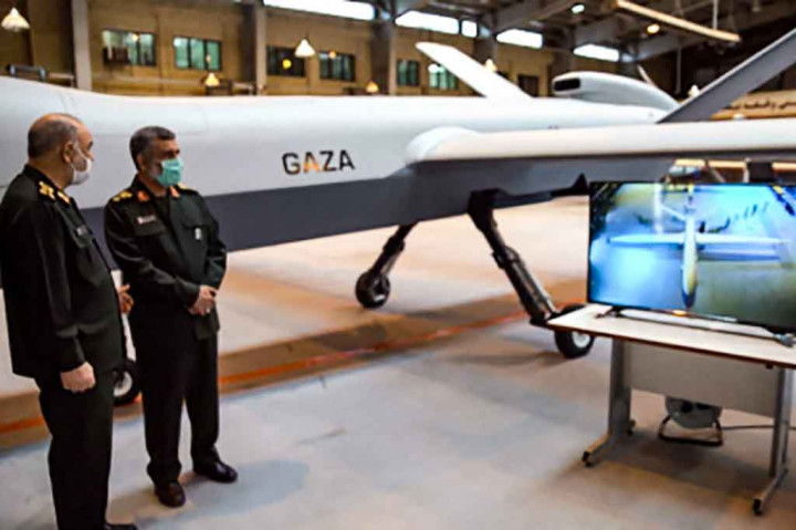 Potret Drone 'Gaza' Iran sebagai Penghormatan kepada Warga Palestina
