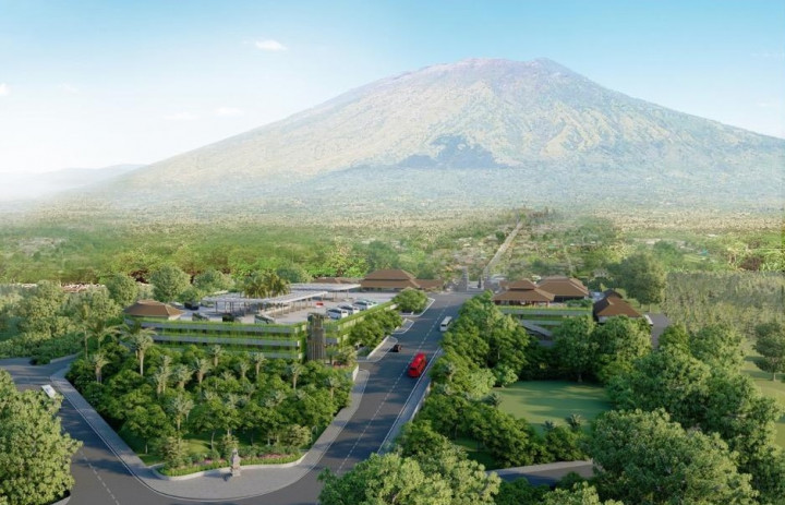 Desain Gedung Parkir di Kawasan Pura Besakih Bali
