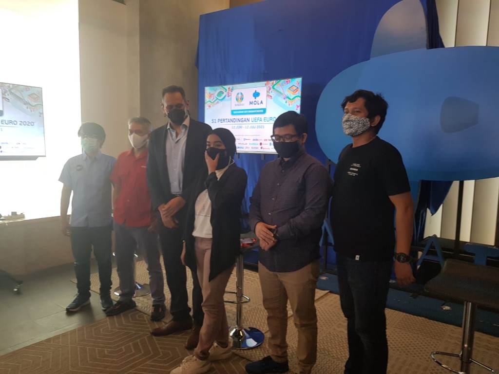 Perwakilan Mola TV Indonesia, Mirwan Suwarso (Tengah). (Foto: medcom.id/Gregorius Gelino)