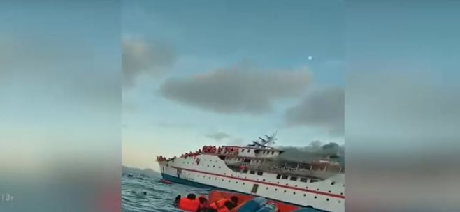 KM Karya Indah Terbakar di Perairan Pulau Lifamatola, Penumpang Dievakuasi