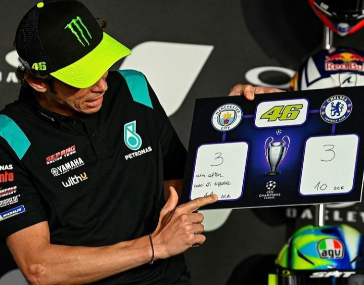 Rider MotoGP Tebak Skor Final Liga Champions, Prediksi Rossi Paling <i>Nyeleneh</i>