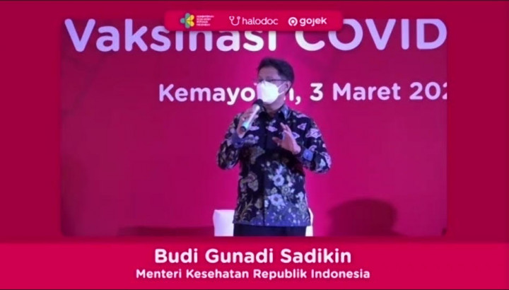 Menkes Targetkan 650 Ribu Dosis Vaksin Disuntik per Hari Selama Juni 2021