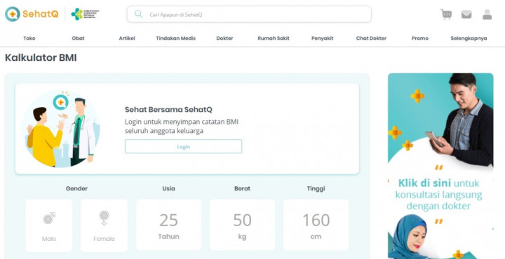 Kalkulator BMI SehatQ dan Penyakit yang Mengintai