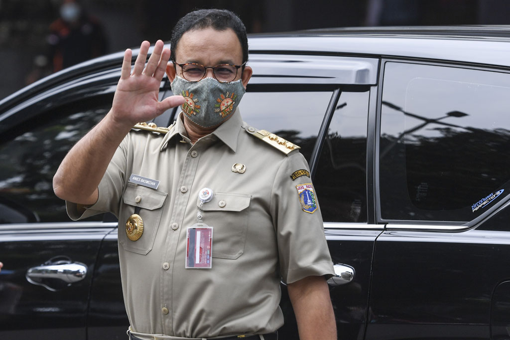 Gubernur DKI Jakarta Anies Baswedan/Antara/Hafidz Mubarak A