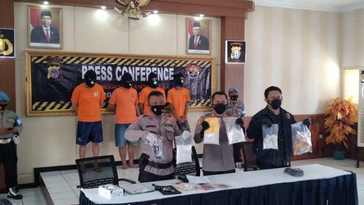 Kurir Sabu 4 Kilogram Ditangkap Polres Sleman