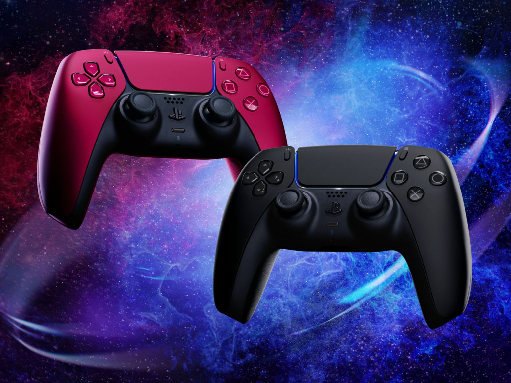 DualSense Cosmic Red dan Midnight Black.