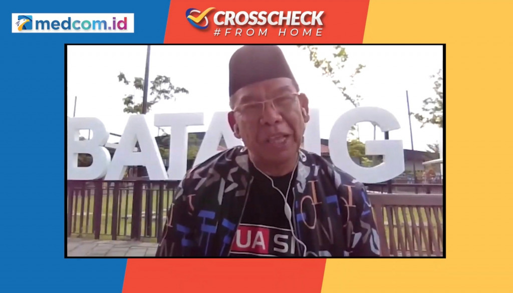 Pelaksana tugas (Plt) Direktur Jenderal Penyelenggaraan Haji dan Umrah (Dirjen PHU) Kementerian Agama (Kemenag) Khoirizi dalam program Crosscheck #FromHome by Medcom.id bertajuk 'Gagal Haji, Pandemi atau Lemah Diplomasi?', Minggu, 6 Juni 2021.