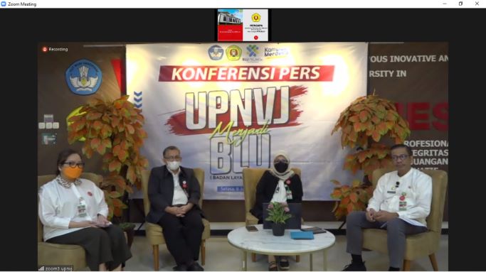 Jumpa Pers UPN Jakarta. Foto: Zoom