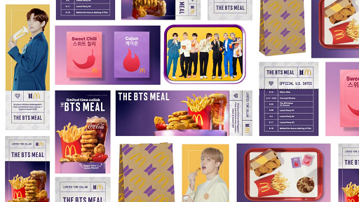 Selama beberapa bulan ke depan, penggemar BTS di seluruh dunia bisa terhubung lebih dekat dengan band favorit mereka melalui program celebrity signature order milik McDonald's. (Foto: Dok. McDonald's)