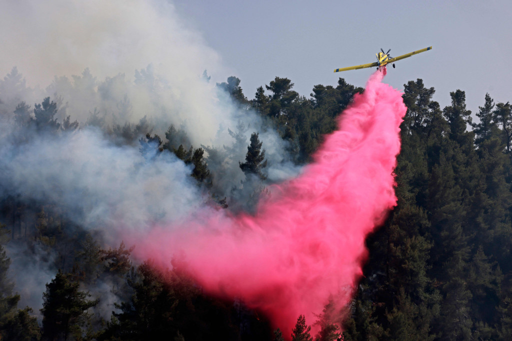 Potret Kebakaran Hutan Hebat Landa Yerusalem