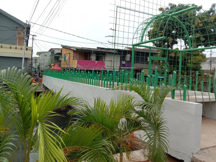 Jembatan Akses Tawuran Disulap Jadi Taman, Begini Penampakannya