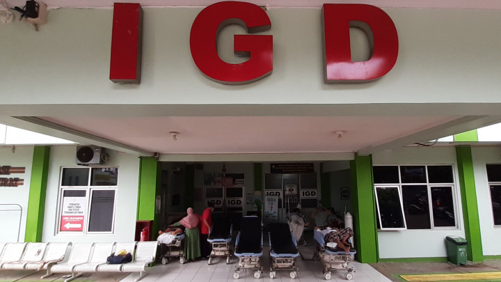 Antrean Tes Skrining Covid-19 di RSUD Kartini Jepara Sampai Teras IGD