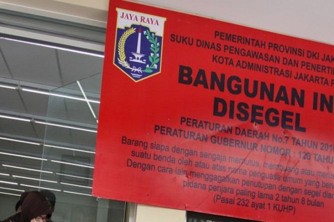 Langgar IMB, Rumah Mewah Di Menteng Disegel