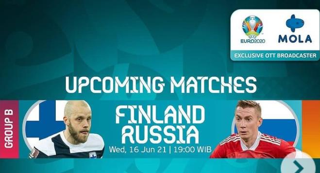 [LIVE EURO 2020] Ini Link Nonton Live Streaming Finlandia vs Rusia dan Cara Berlangganan