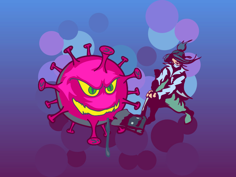 Ilustrasi virus Corona (Medcom/Rizal)