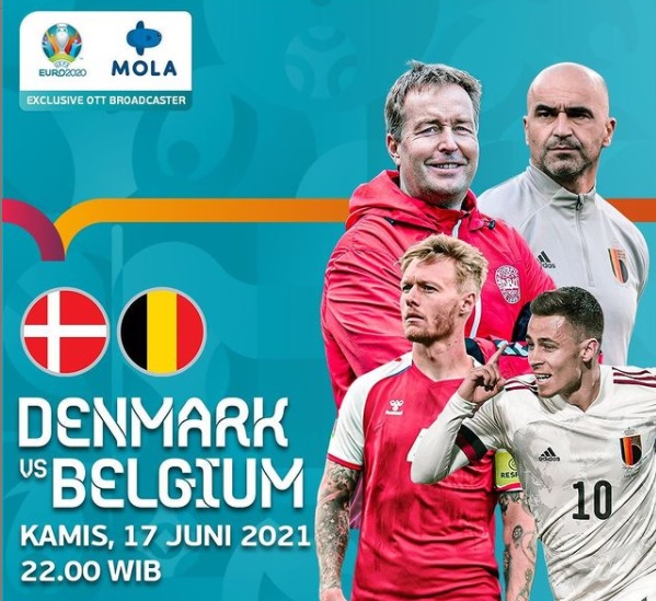 [LIVE EURO 2020] Ini Link Nonton Live Streaming Denmark vs Belgia dan Cara Berlangganan