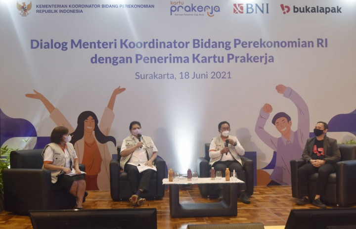 Airlangga Minta BNI Beri KUR ke Alumni Kartu Prakerja Penyandang Disabilitas
