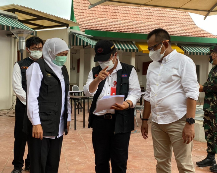 Khofifah Cek Optimalisasi Pelayanan Covid-19 di Bangkalan