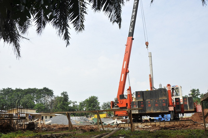  Pembangunan Rusunawa di Bekasi, Jabar. Antonio/Medcom.id