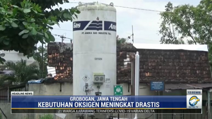 Habiskan 6 Ton Sehari, RS di Grobogan Krisis Oksigen Medis