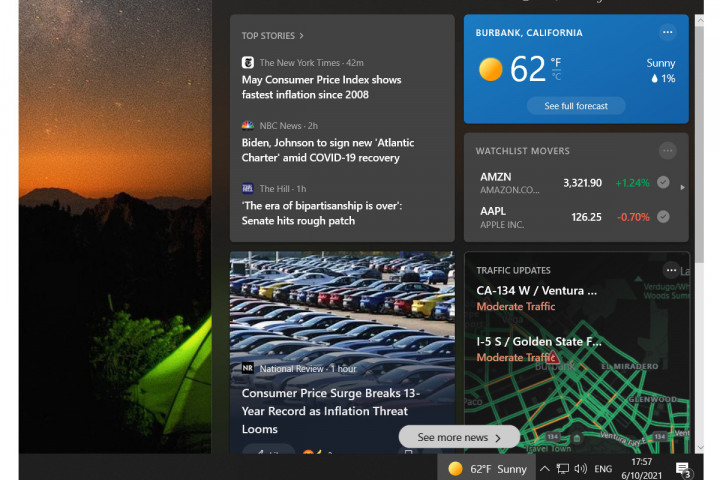 Cara Menghilangkan Notifikasi Cuaca dan Berita di Taskbar Windows 10