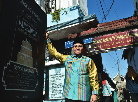 Kampoeng Heritage Kajoetangan Malang, Jawa Timur. Foto: Dok/Humas Pemkot Malang