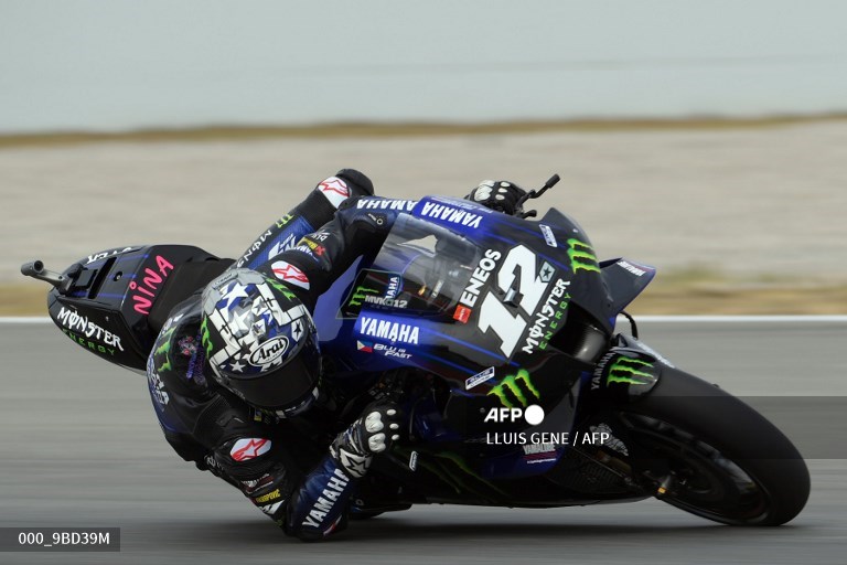 Pembalap Monster Yamaha, Maverick Vinales (AFP/Lluis Gene)